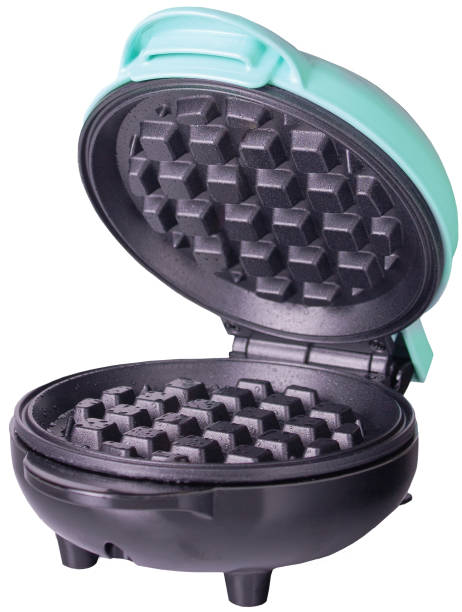 electrical appliance for baking Viennese waffles, on a white background, isolate