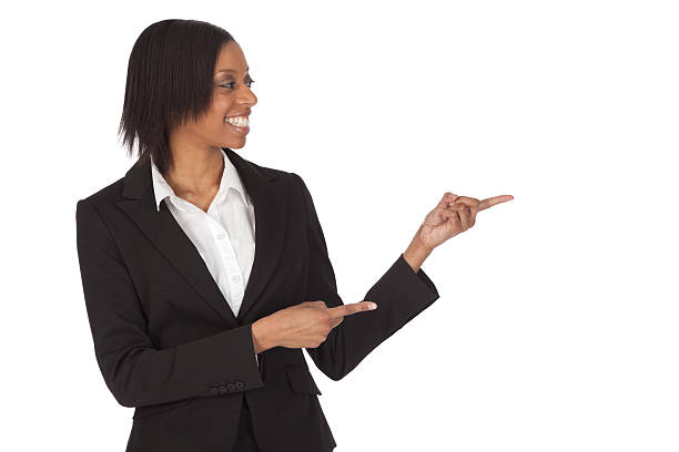 istock Businesswoman gesturing 184317840