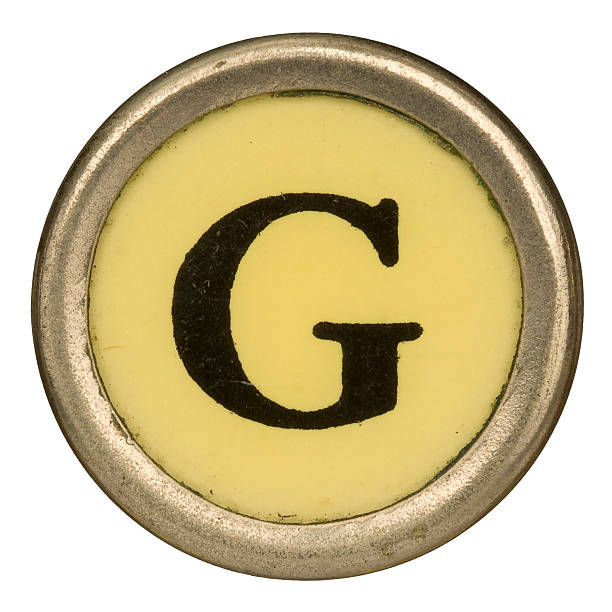 istock Alphabet - Letter G from old Manual Typewriter. 184317906
