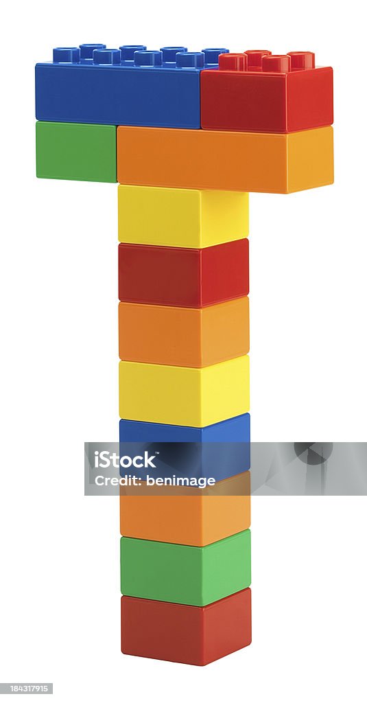 Пластиковые блоки - Стоковые фото Буква T роялти-фри