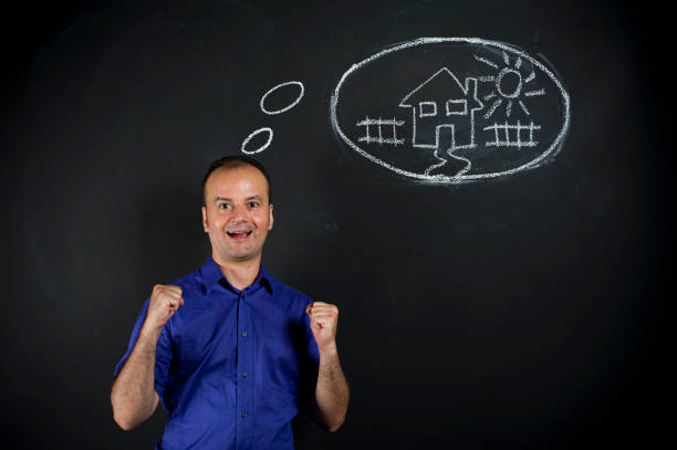 istock The Thinker of a New House 184317989