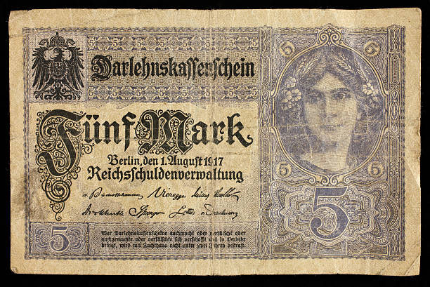 istock German money from 1917 5 mark 184318056