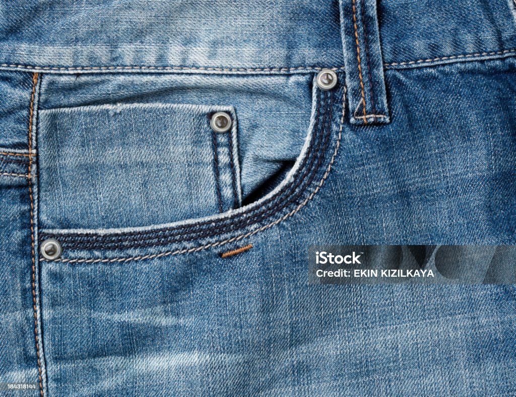 jeans 포켓 있는 클로즈업 - 로열티 프리 데님 스톡 사진