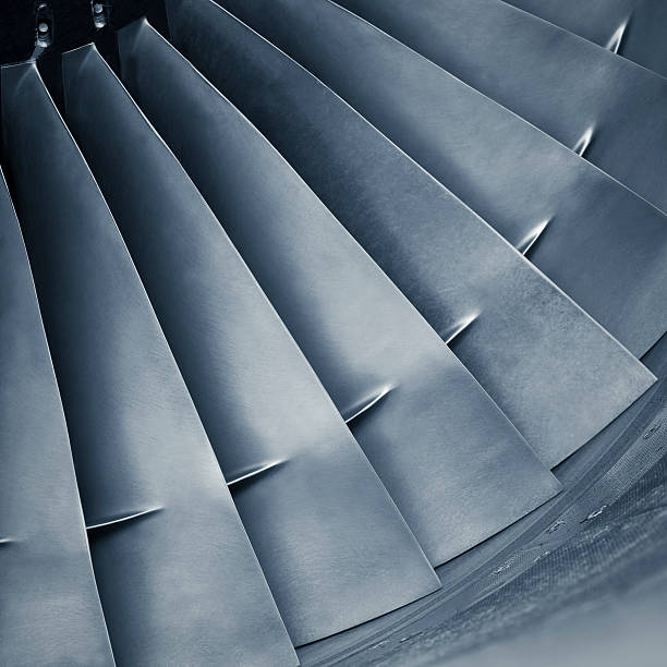istock Close-up aircraft jet engine turbine 184318242