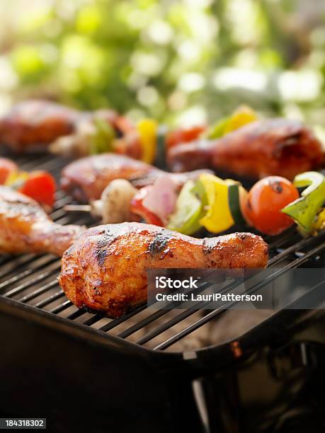 Foto de Churrasco De Frango e mais fotos de stock de Carne - Carne, Kebab, Verão