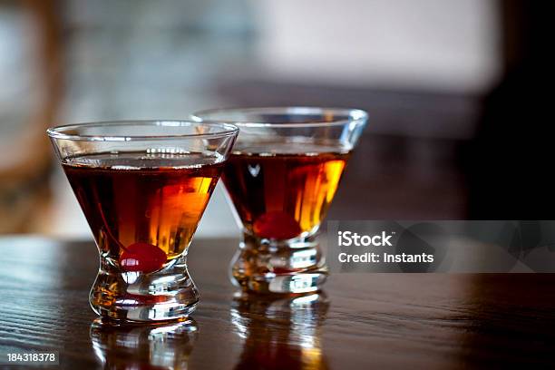 Manhattan Cocktails Stock Photo - Download Image Now - Vermouth, Aperitif, Cocktail