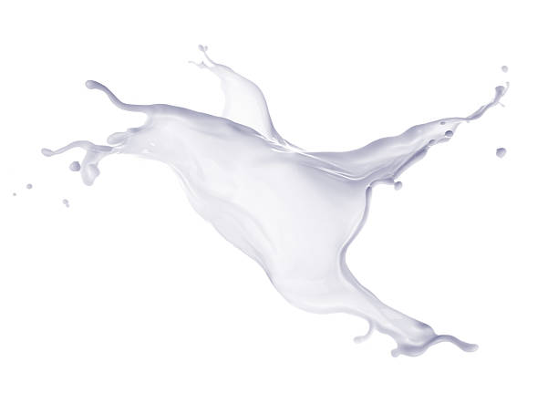 Milk splash isolated stock photo