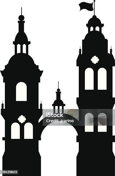 Spanische Towers Stock Vektor Art und mehr Bilder von Kolonialstil - Kolonialstil, Spanische Kultur, Bogen - Architektonisches Detail