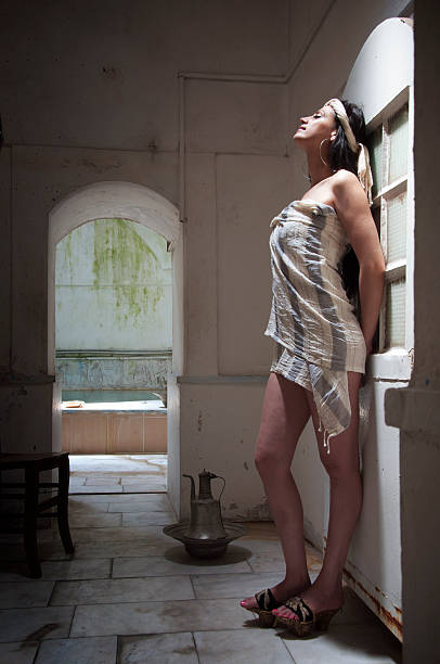 istock Beautiful Woman in Turkish Bath (Hammam) 184318690