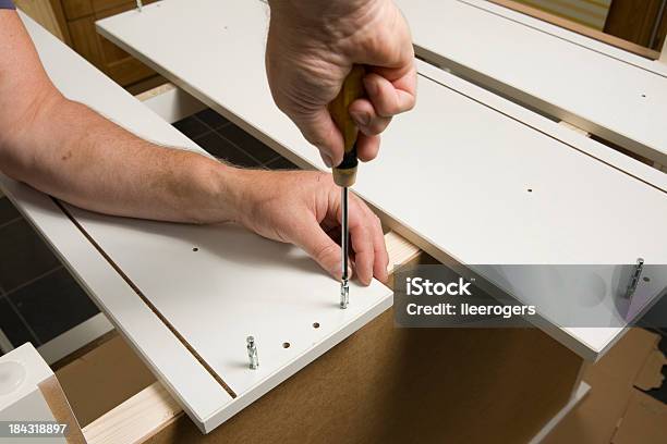 Flatpack Furniture Assembly Stock Photo - Download Image Now - Building - Activity, Dresser, Construction Industry