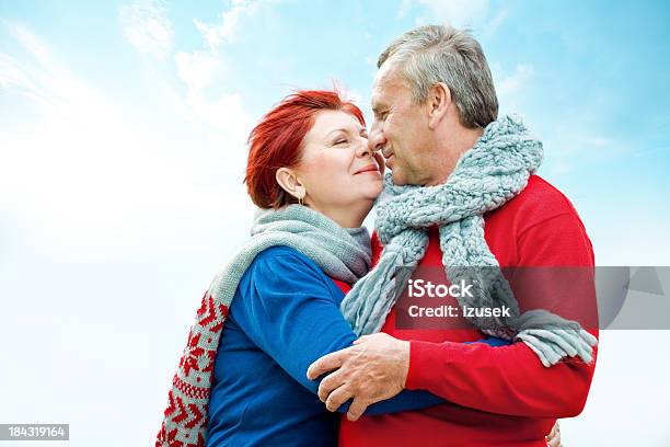 Loving Mature Couple Outdoor Portrait Stock Photo - Download Image Now - Active Seniors, Adult, Adults Only