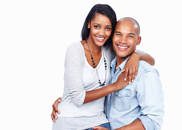 istock Woman sitting on man's lap 184319324