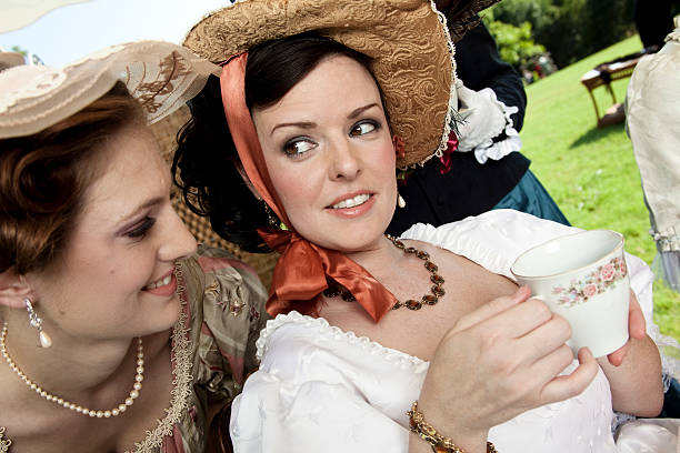 istock Friends at a Victorian Tea Party 184319721