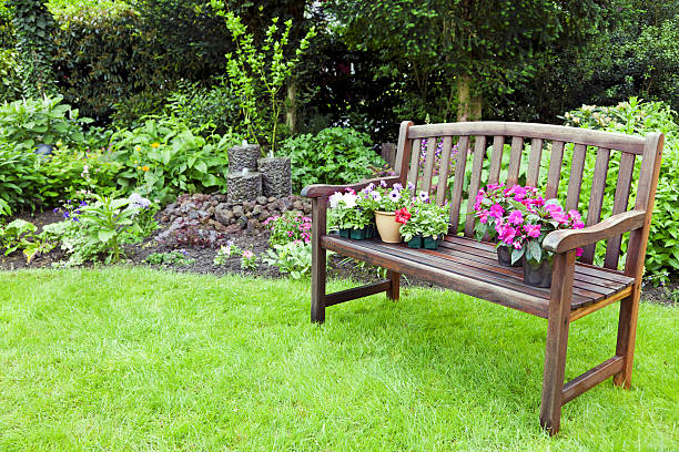istock Garden with bench # 4 XXXL 184320685