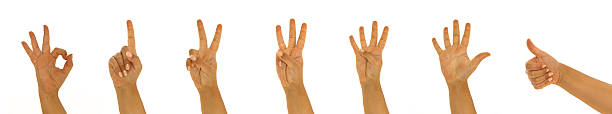 Hand signs Hand signs and counting number 3 photos stock pictures, royalty-free photos & images