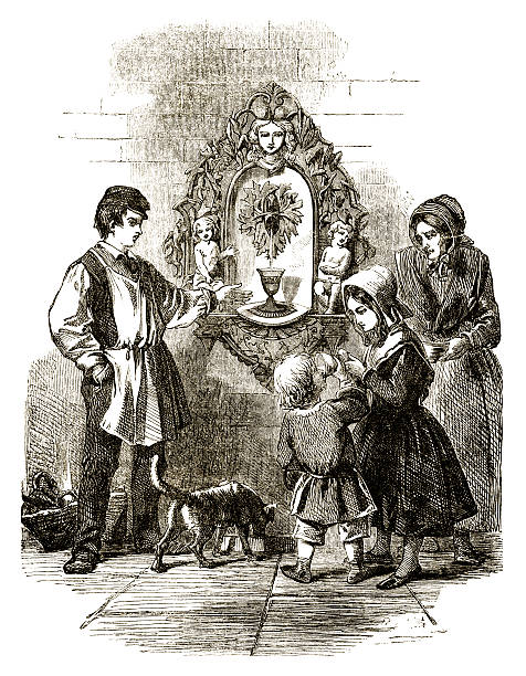 illustrazioni stock, clip art, cartoni animati e icone di tendenza di victorian fontana d'acqua potabile-per incoraggiare la temperanza - temperance
