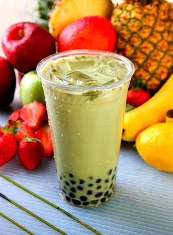 Ice Green Tea Boba