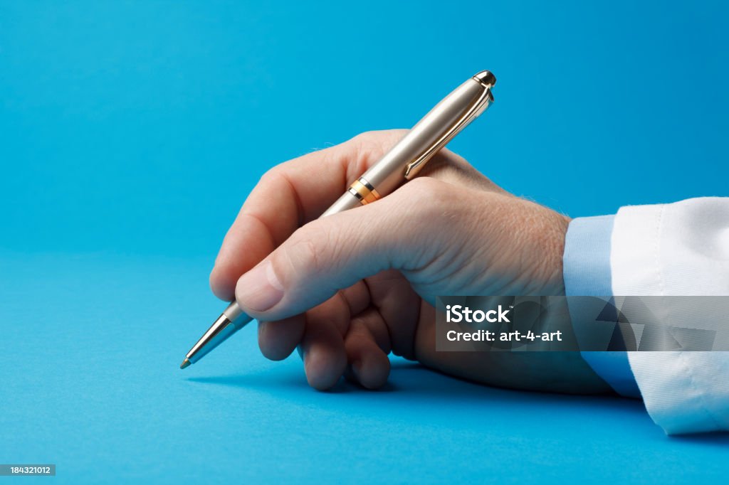 Długopis w rękę badanie - Zbiór zdjęć royalty-free (Lekarz)