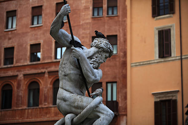 istock Fountain of Neptune (Detail) - Piazza Navona, Italy 184321164