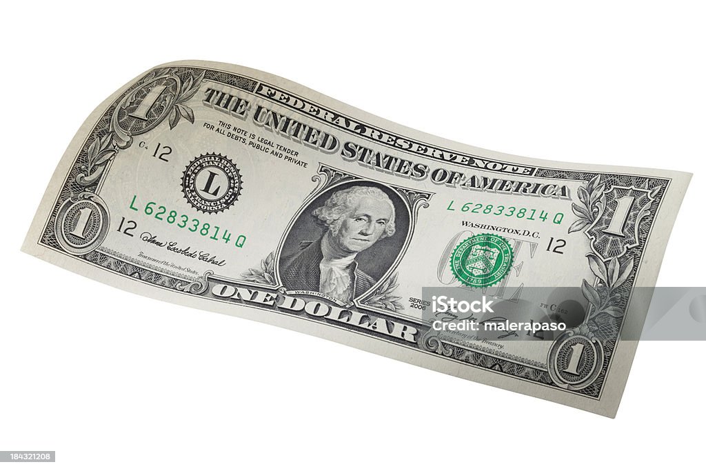 One dollar bill One dollar bill. Photo with clipping path.Similar photographs from my portfolio: American One Dollar Bill Stock Photo