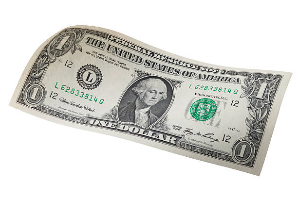 One dollar bill stock photo