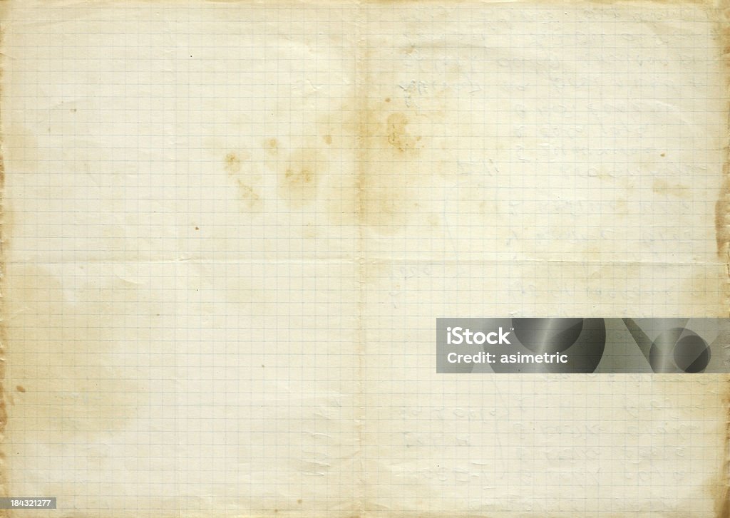 Grunge papier quadrillé - Photo de Quadrillage libre de droits