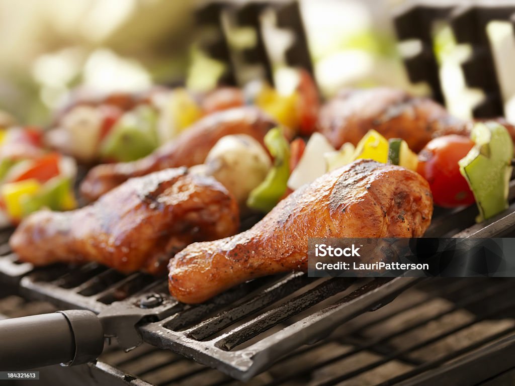 Barbecue Chicken - Lizenzfrei Gartengrill Stock-Foto