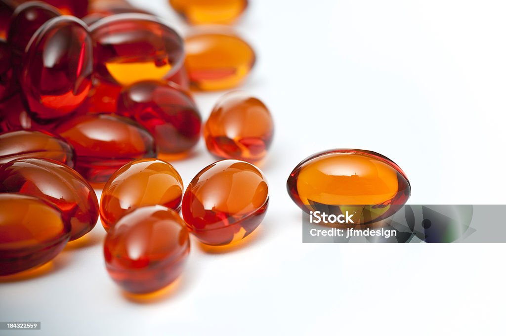 vitamin-gel-Details - Lizenzfrei Fischöl Stock-Foto