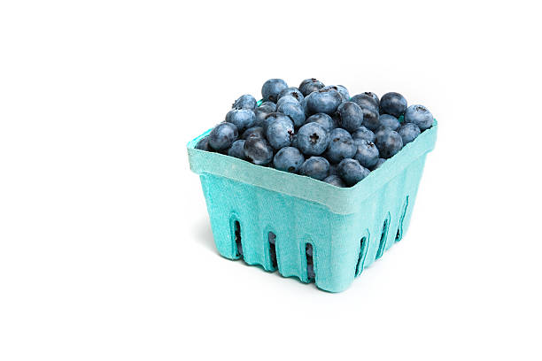 istock Ripe blueberries, in a pint sized box 184322831