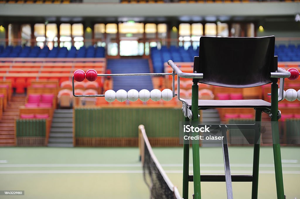 Cancha de tenis juez silla - Foto de stock de Alambre libre de derechos