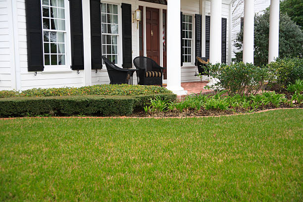 istock Front Porch with Wicker Furniture 184323222