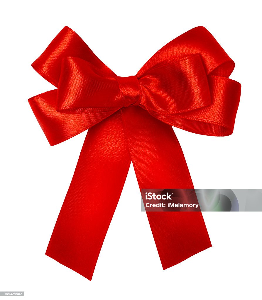Bright Red Bow Stock Photo - Download Image Now - Tied Bow, Ribbon - Sewing  Item, Red - iStock