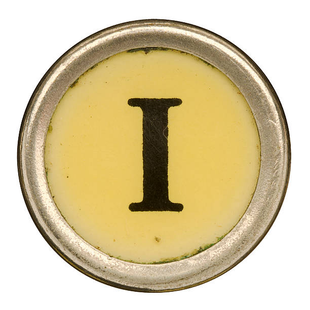 istock Alphabet - Letter I from old Manual Typewriter. 184324425