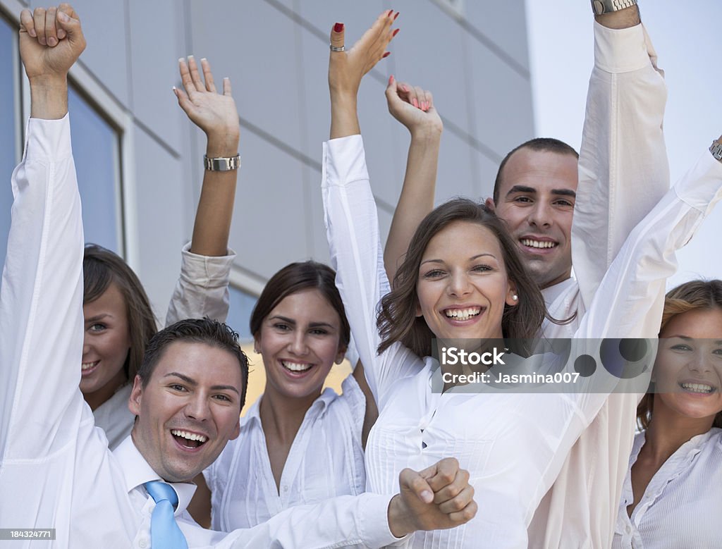 Feliz colegas de negocios - Foto de stock de Adulto libre de derechos