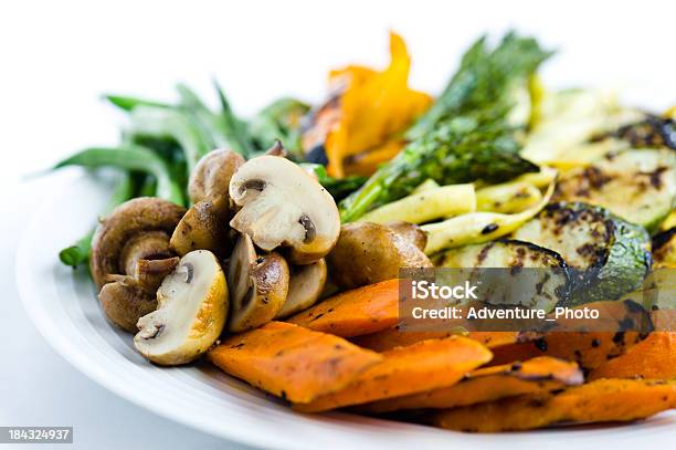 Grilled Vegetable Platter Stock Photo - Download Image Now - Asparagus, Carrot, Close-up