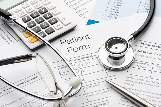 istock Close up of a patient form 184325123