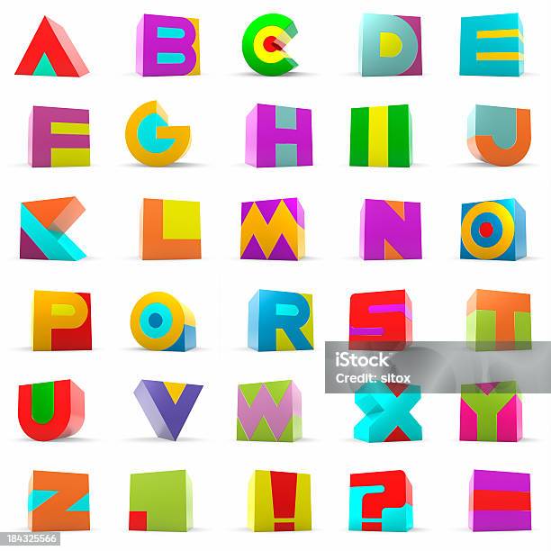 Klocek Alfabet Litery - zdjęcia stockowe i więcej obrazów Alfabet - Alfabet, Trójwymiarowy, Litera Z