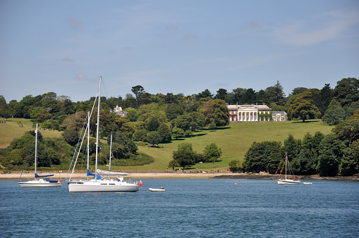 Trelissick House from the Falmouth Estuary