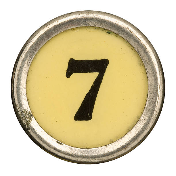 istock Alphabet - Number 7 from old Manual Typewriter. 184325724