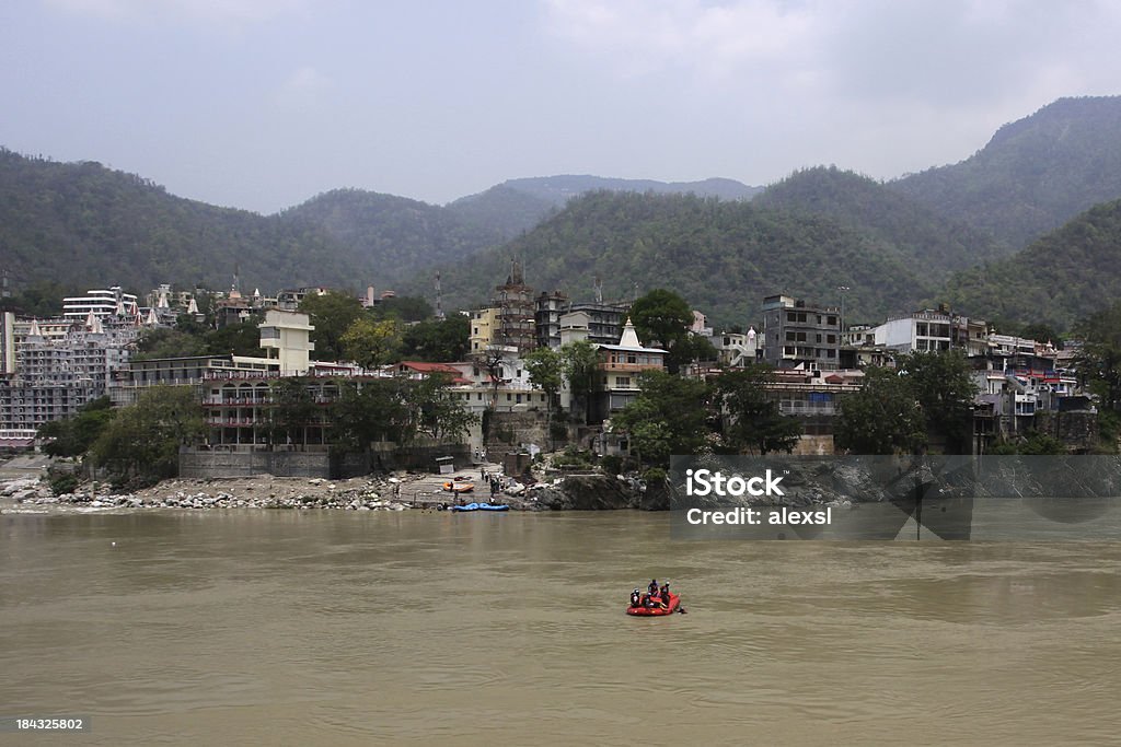 Rafting sur le Fleuve Gange - Photo de Asie libre de droits