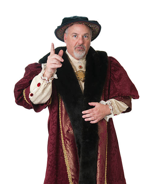 istock Man Wearing Henry the Eighth Costume 184325990