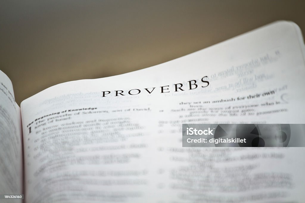 Proverbs - Foto de stock de Anticuado libre de derechos