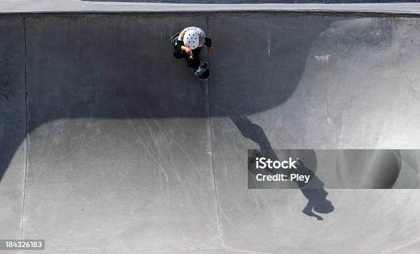 Skateboarder Stock Photo - Download Image Now - Skateboard, Helmet, 8-9 Years