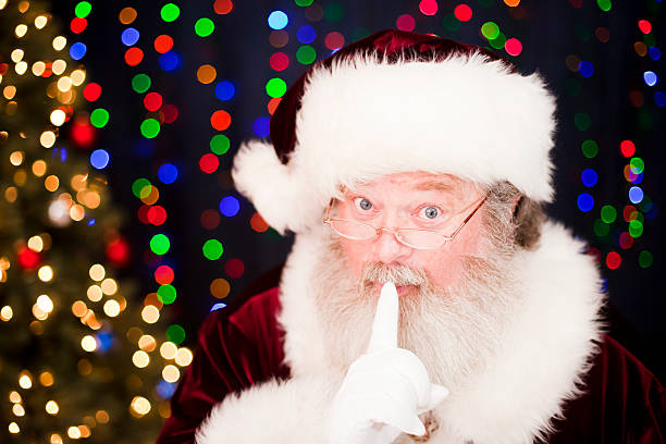 istock Santa Claus Expressions: Shh 184326314
