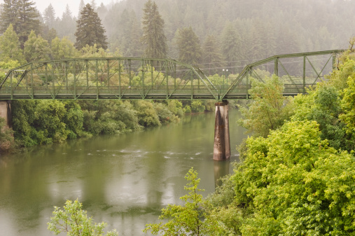 This popular walking bridge allows the locals as well as the many tourist the opportunty to cross the Russian river in Northern California.