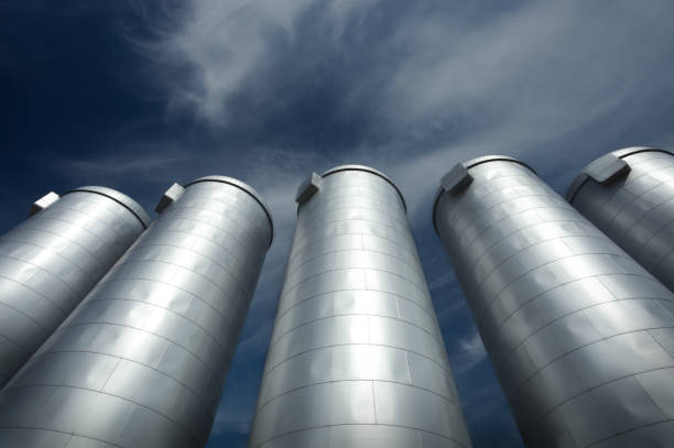 Steel vessels Steel vessels granary photos stock pictures, royalty-free photos & images