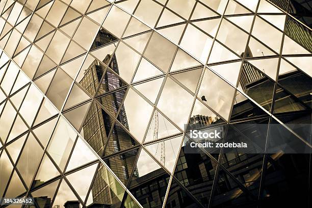 Futuristic Architecture Detail Glass Skyscraper Stock Photo - Download Image Now - Gold Colored, Gold - Metal, Building Exterior