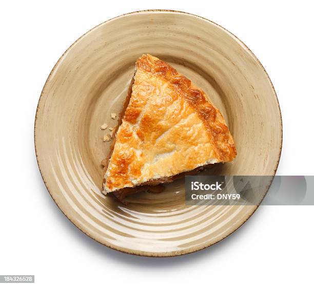 Apple Pie Slice Stock Photo - Download Image Now - Apple Pie, Slice of Food, Plate