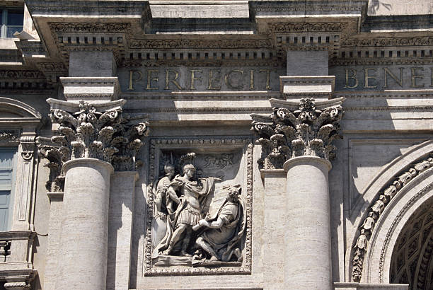 istock Sculpture from the Trevi Fountain in Rome 184326714