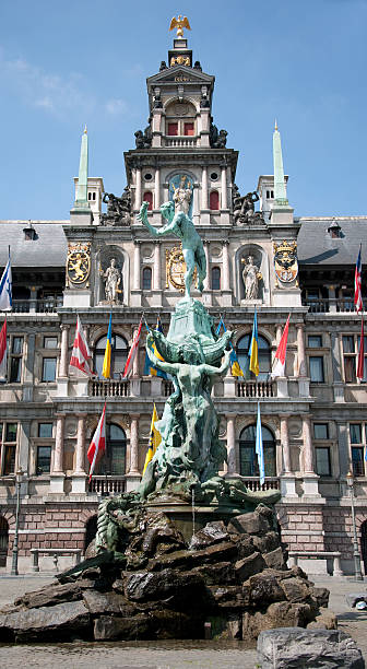 istock City Hall and Brabo,  Antwerp – Belgium. 184326879